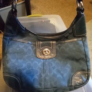 Teal Coach Handbag